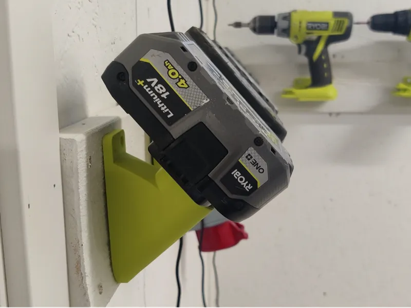 Ryobi One+ Battery Wall and Shelf mount