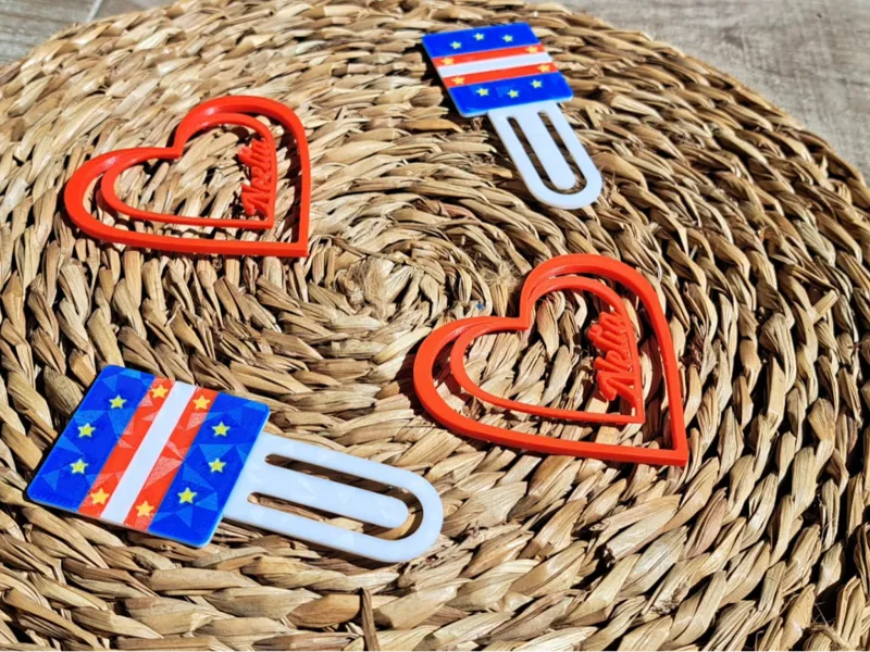 marca páginas, bandera cabo verde