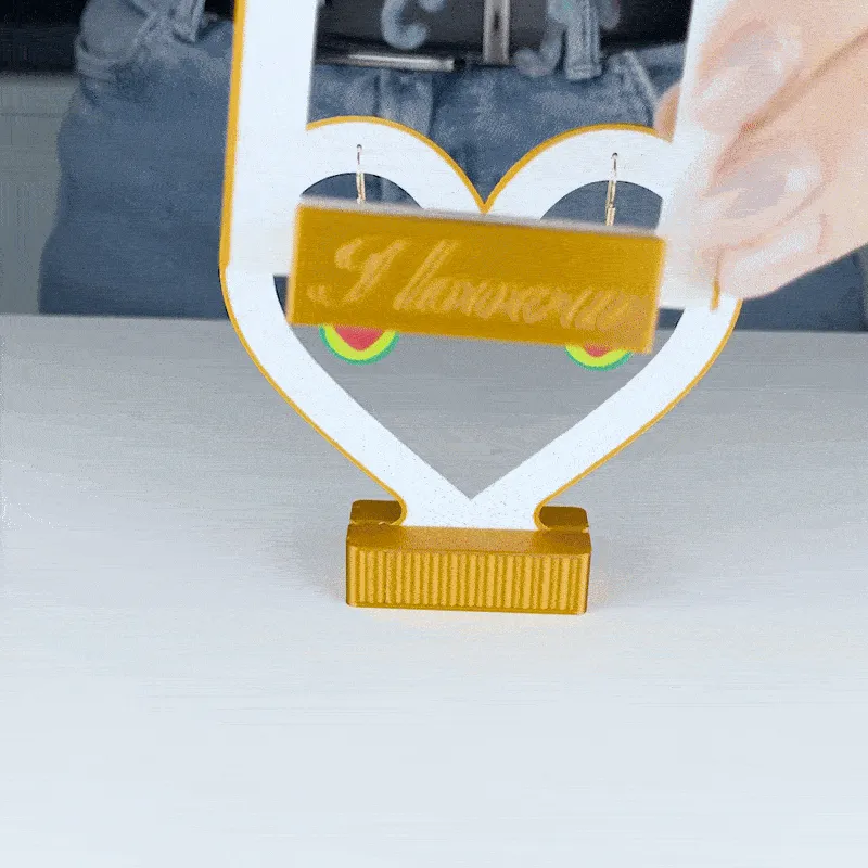 Earrings Display, Heart Circle Arc Shape, ShowCase view 2