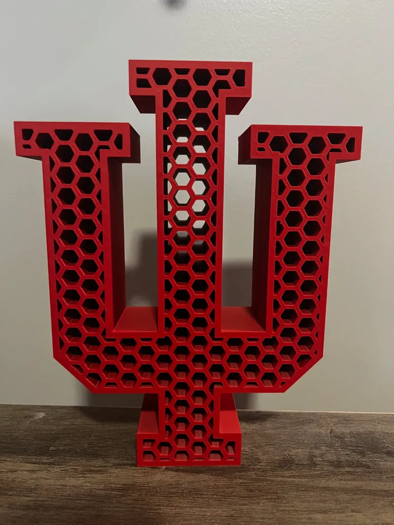 Indiana University (IU) Honeycomb Logo