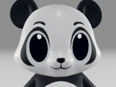 Cute printmon panda