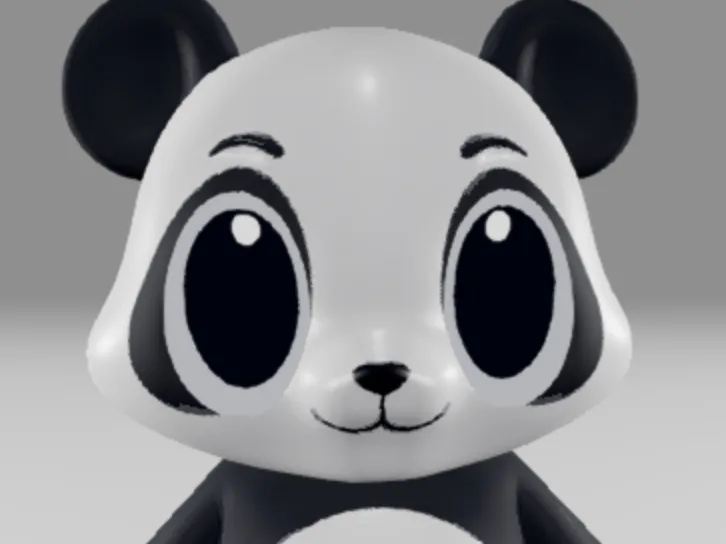 Cute printmon panda