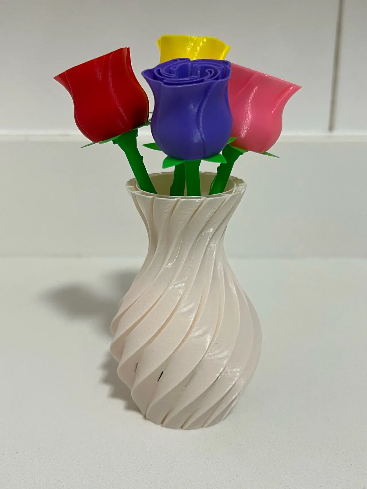Vase with Roses and Stems - Flowers Bouquet view 3
