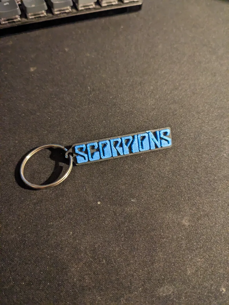 Scorpions logo keychain