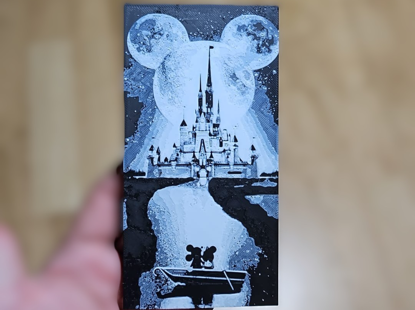 Disneyland 2 - hueforge 2 colores