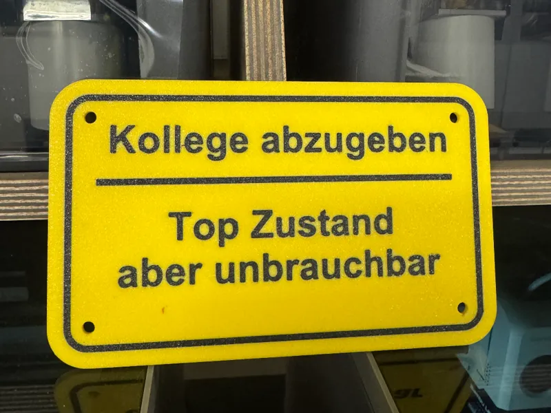 Prank sign