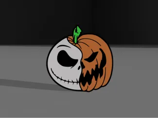 Jack Skellington Pumpkin Head Lightbox