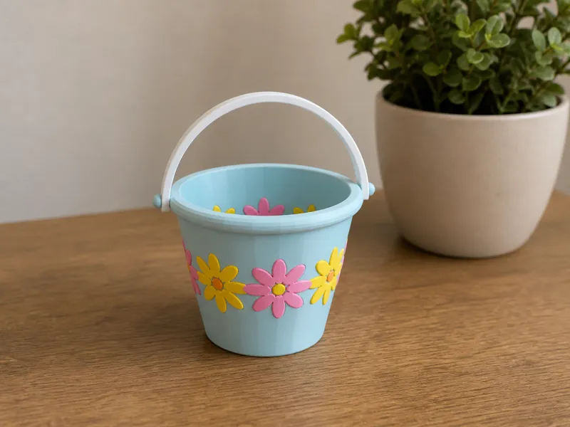Pastel Bloom Bucket