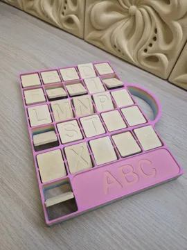 Letrero o emblema decorativo: Learn the Alphabet – Educational 3D — vista de referencia 5