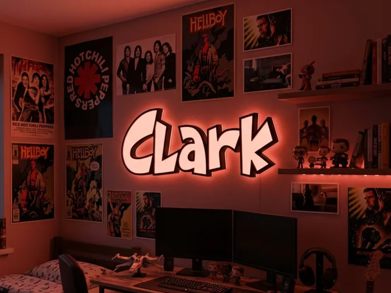 Insegna Led Nome 3D - Custom Lightbox - Clark