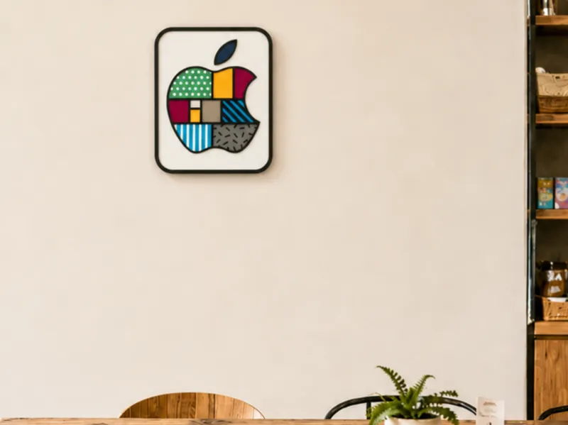Apple Logo Style Wall Modern Art