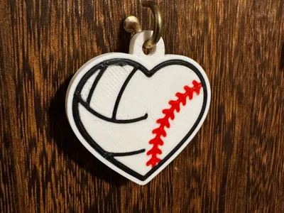 Baseball Volleyball Heart
