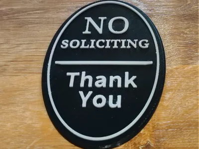 No Soliciting Sign