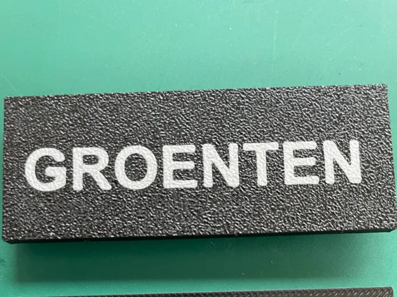 Miele Freezer drawer label