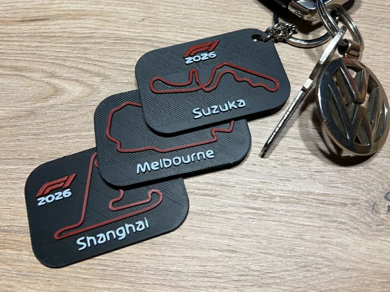 F1 2026 Tracks Keychain Collection - Part 1 