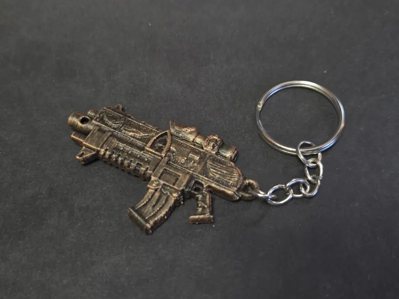 Bolter Gun Keychain - grimdark weapon