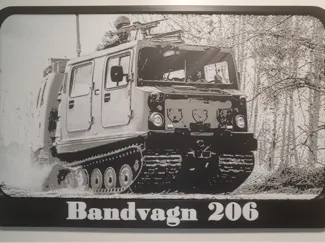 Bandvagn 206 hueforge with frame