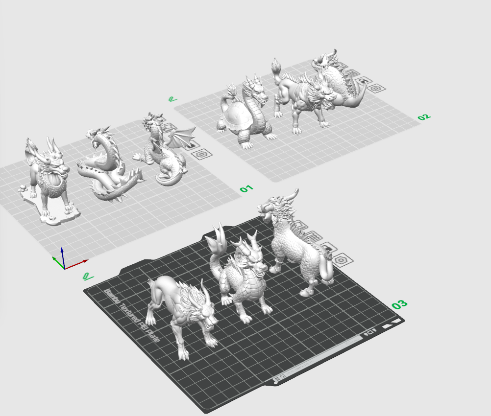 Miniatura 1 do modelo 3D 龙生九子-全