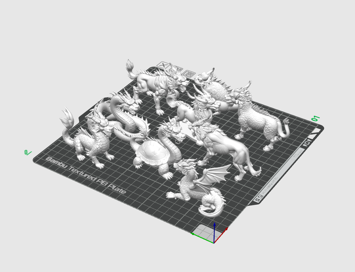 Miniatura 3 do modelo 3D 龙生九子-全