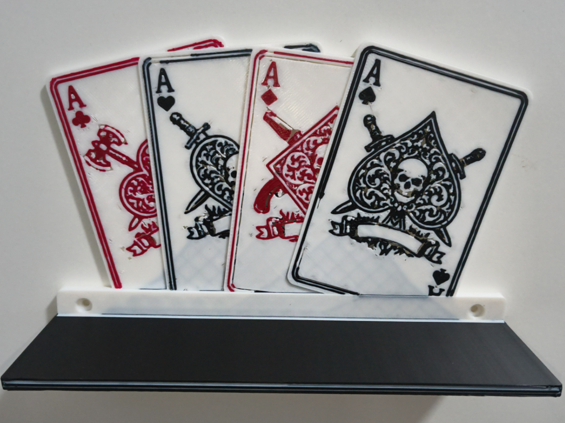 Ace Cards Wall Shelf - Poker Decor