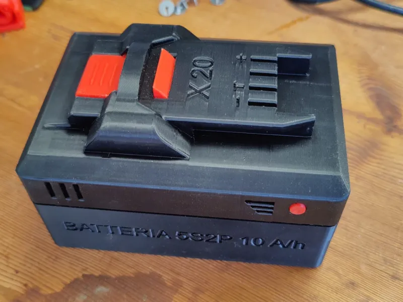 Batteria Parkside 10 A/h CASE Battery 5S2P - 21700
