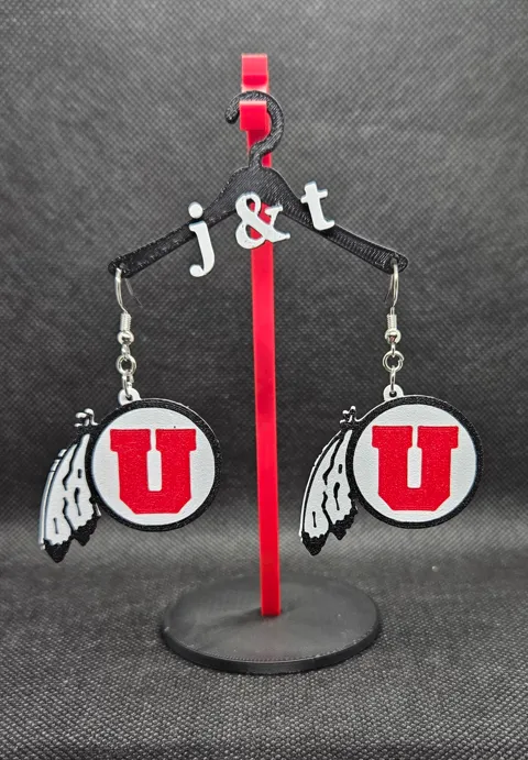 Utah earrings view 2