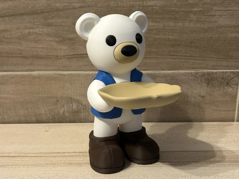 Cute bear with plate _ NO AMS