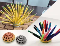Pot à crayons multicolore fleur — photo 1