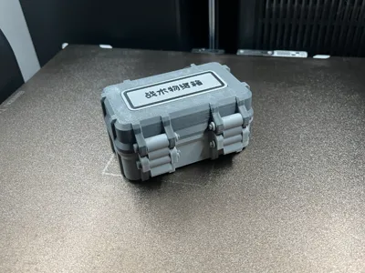 Tactical Supply Box: Desktop Organizer/Toolbox with Customizable Labels