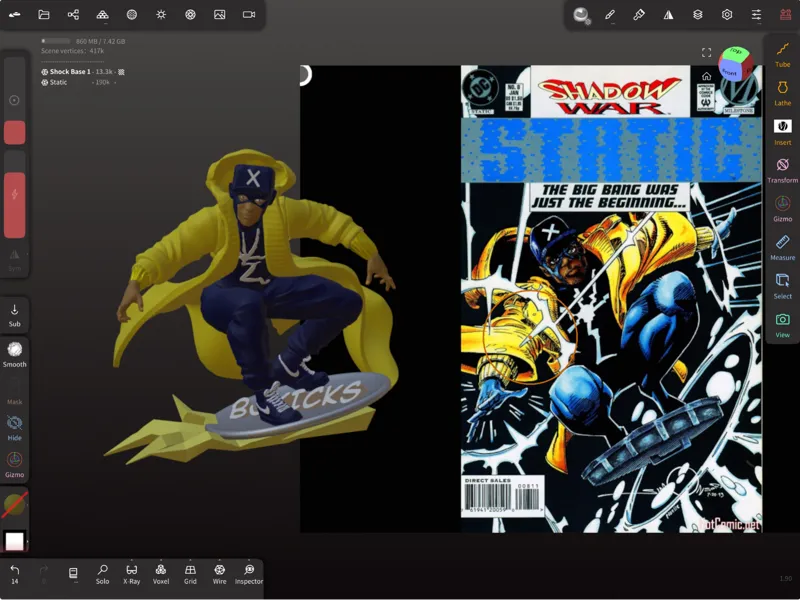 Static Shock OG figure