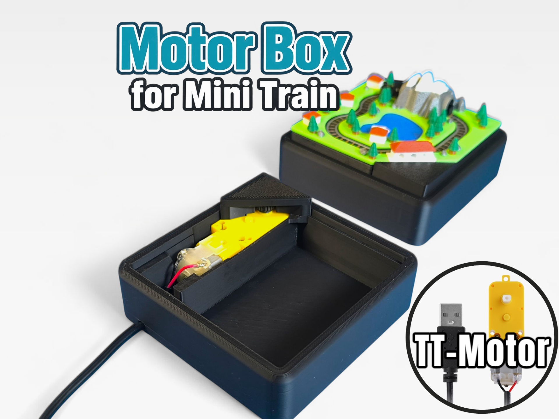 USB Motor Box for Mini Train - 3D printed Other Hobby & DIY, in stock in India