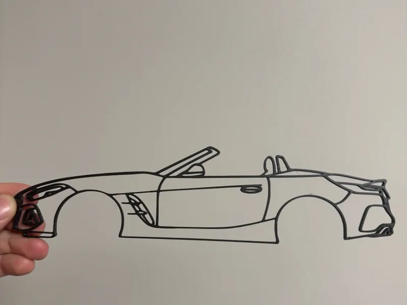 BMW G20 Z4 Line Art - Silhouette