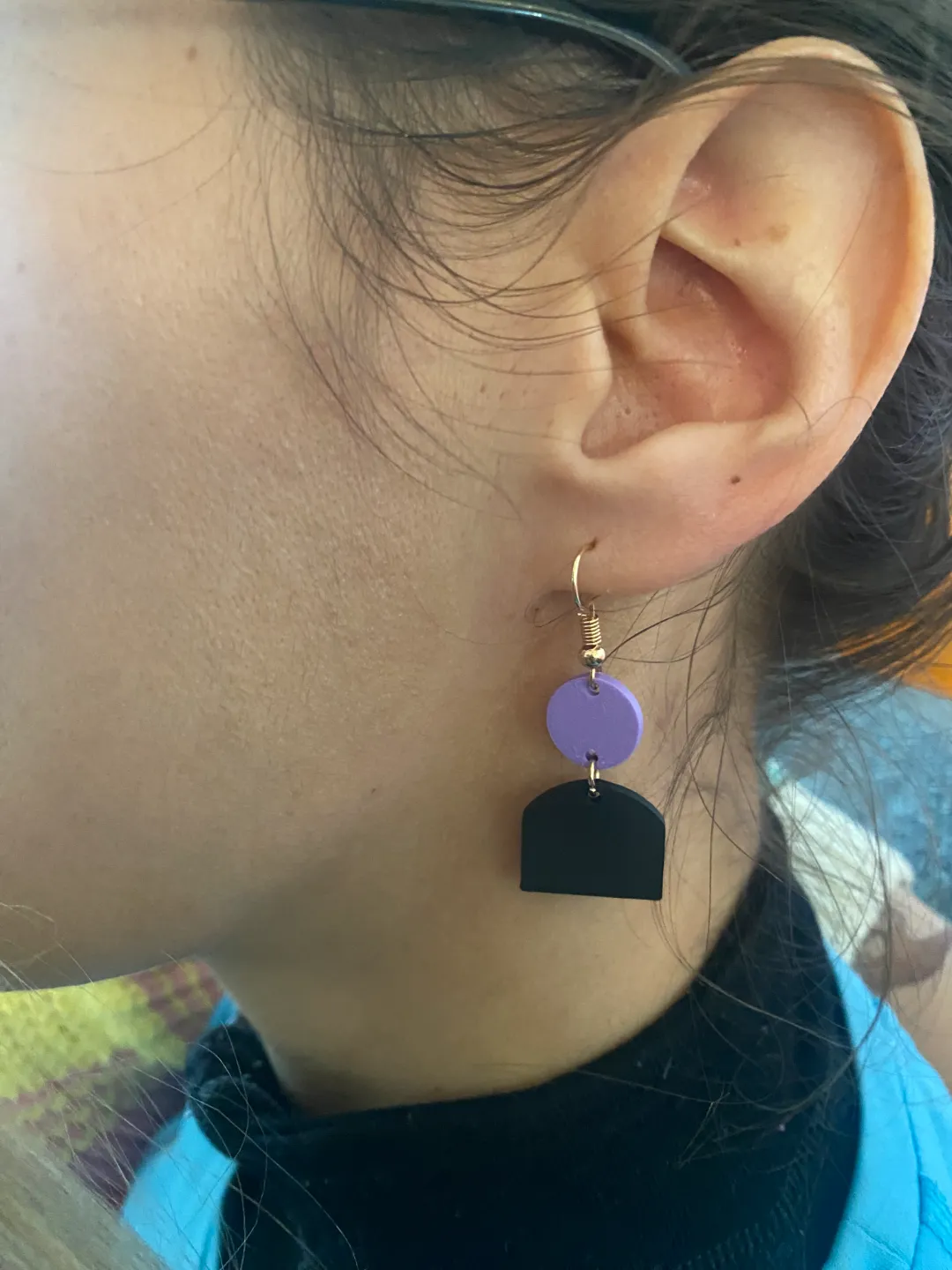 Modern Earrings v003 view 2