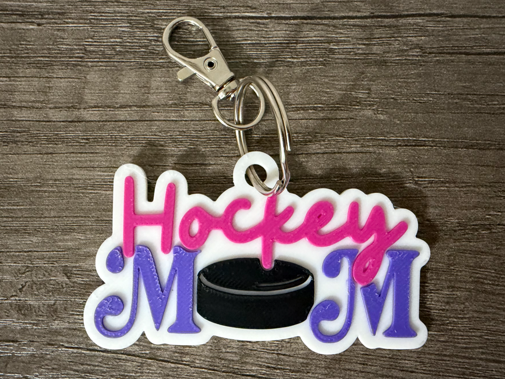 Hockey Mom Keychain