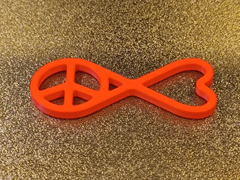 Piece and Love forever Sign / Keychain