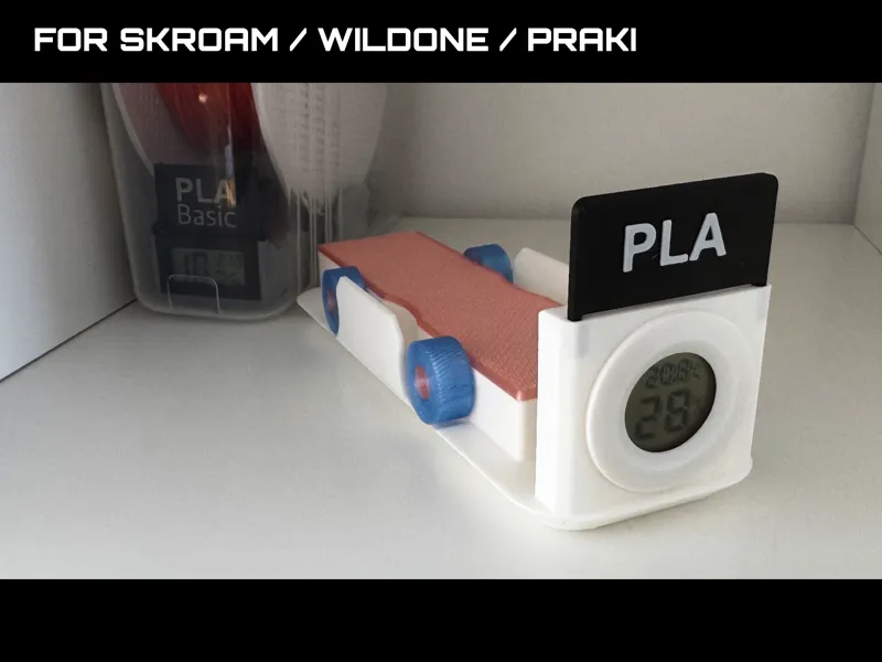 SKROAM WILDONE PRAKI Dry Box – Hygrometer (Round) 