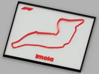 F1 Track - Italy Imola with elevation