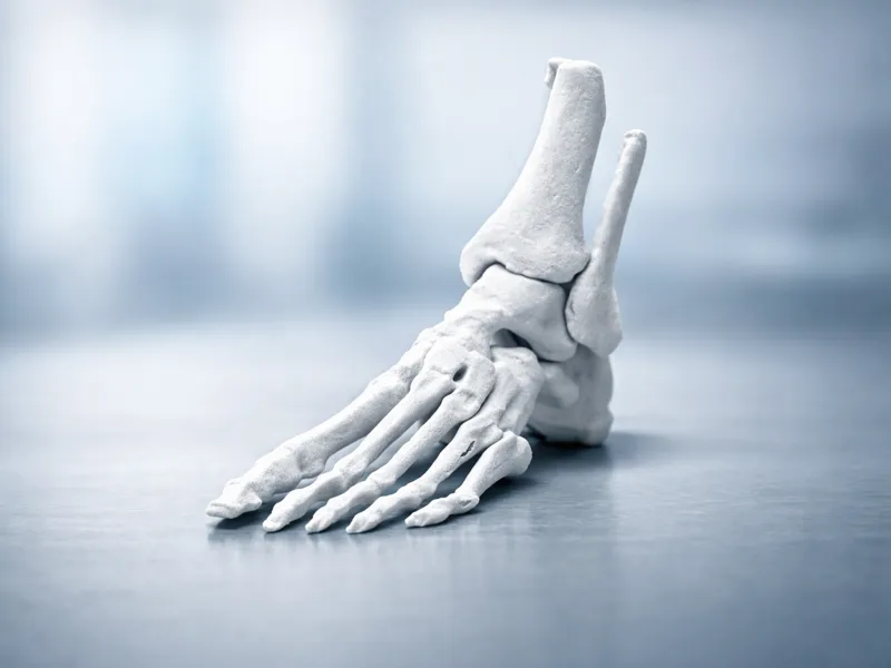 Menschlicher Fussknochen - Echter MRT/MRI Scan
