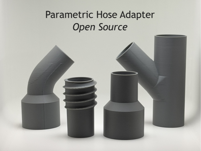 Parametric vacuum hose connector