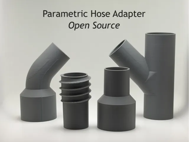 Parametric vacuum hose connector