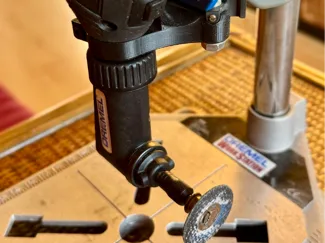 Rightangle tool attachment for Dremel workstation
