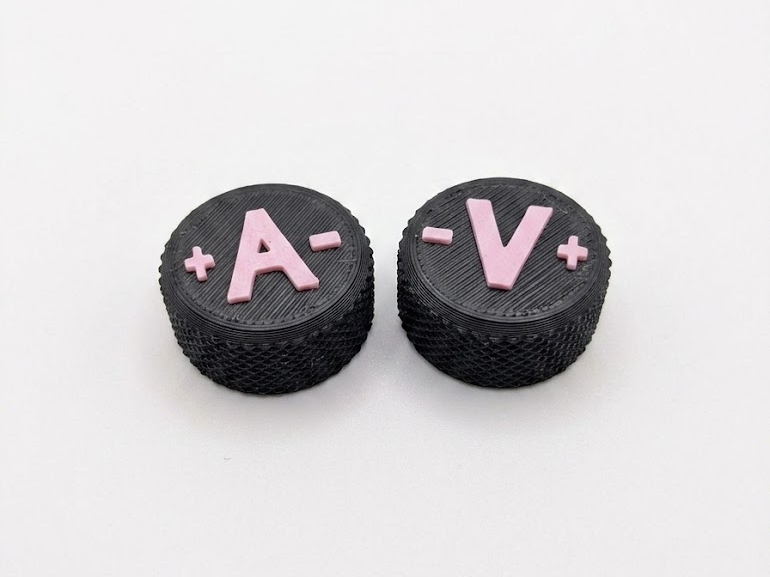 Potentiometer Knobs (Ampere & Volt)