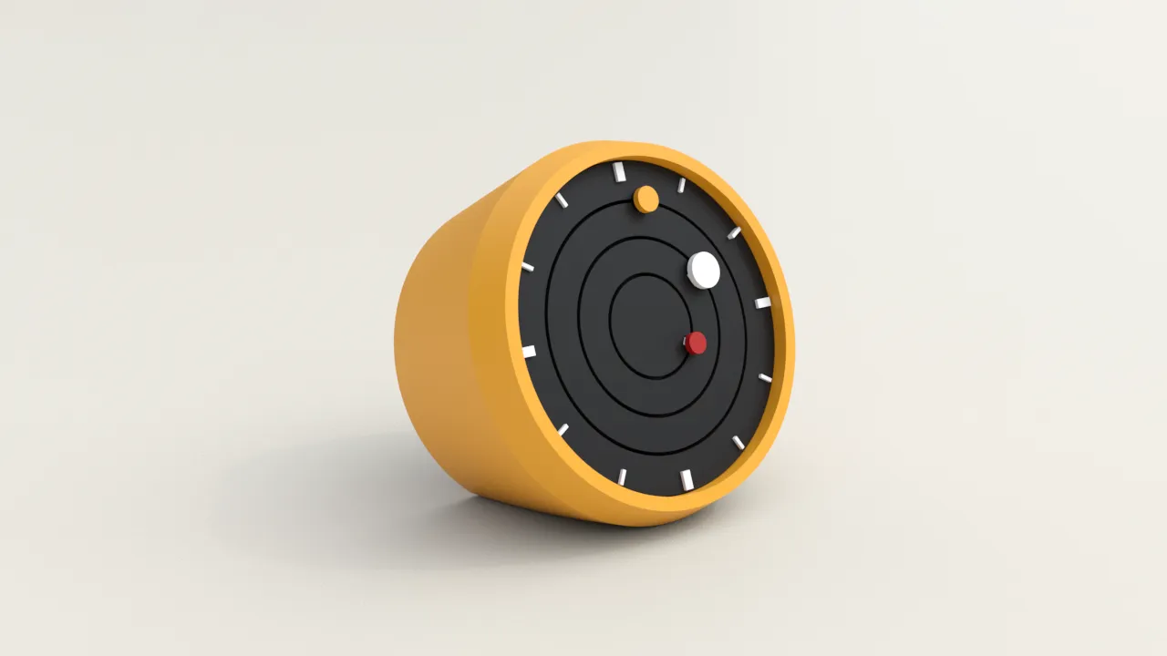 DESK ORBITAL CLOCK VERSION 2.0 view 4