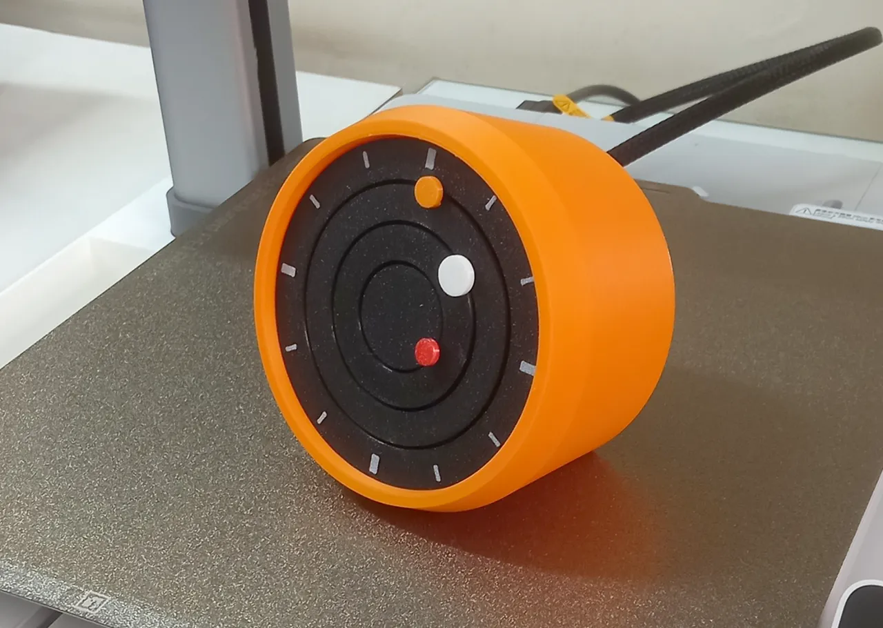 DESK ORBITAL CLOCK VERSION 2.0 view 2