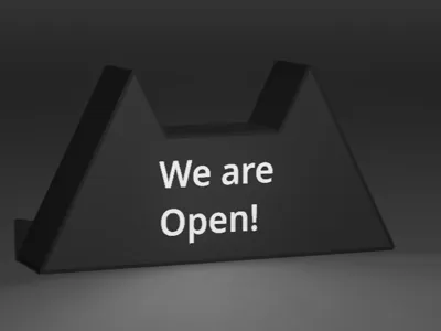 We are open sign