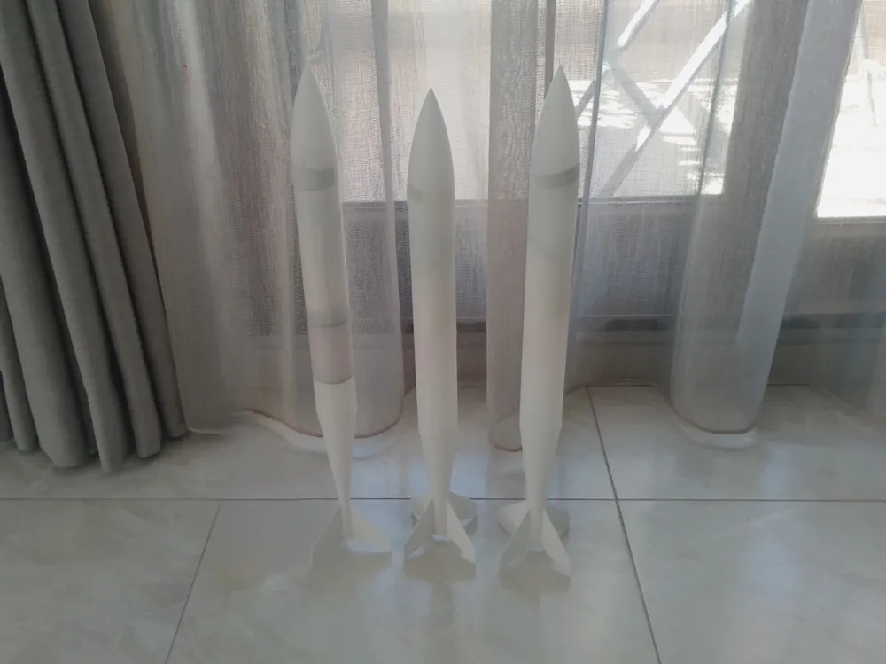 Simple Model Rocket (3 Variants) - Free 3D Print Model - MakerWorld
