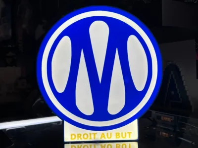 Olympique de Marseille Lamp - Lightbox