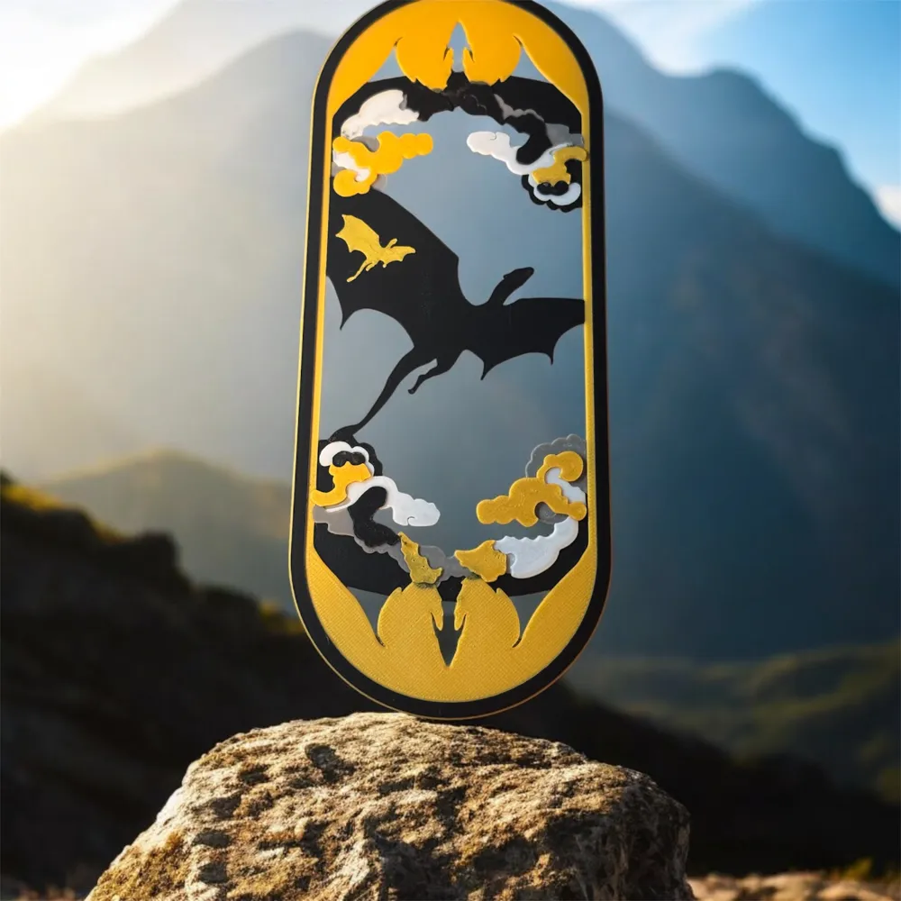 Fourth Wing Flying High Bookmark - Free 3D Print Model - MakerWorld
