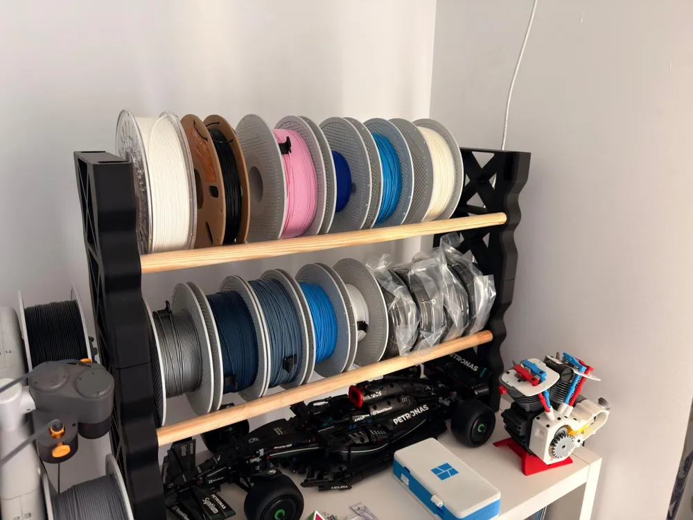 Modular 3D Printed Filament Rack - Free 3D Print Model - MakerWorld