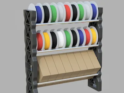Modular 3D Printed Filament Rack